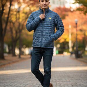Stylish Two-Tone The North Face Quilted Jacket